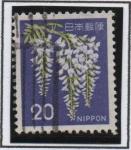 Stamps Japan -  Wisteria
