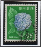 Stamps Japan -  Hydrangea