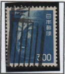 Stamps Japan -  Escultura d' Buda