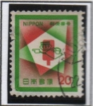 Sellos de Asia - Japn -  Buzon, Codigo postal