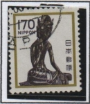 Sellos de Asia - Japn -  Maitreya, Templo Horuji