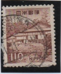 Stamps Japan -  	Palacio de Katsura, Kioto