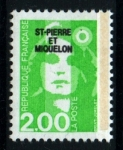 Stamps America - San Pierre & Miquelon -  serie- Marianne del Bicentenário