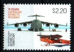 Stamps : Oceania : Australian_Antarctic_Territory :  serie- 75 aniv. proyecto antartico