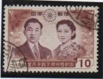 Sellos de Asia - Jap�n -  Príncipes Aki - Hito y Michiko