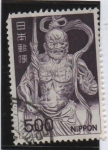 Stamps : Asia : Japan :  Estatua de Kongo - Rikishi. Templo Todai