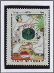 Sellos del Mundo : Asia : Kuwait : FAO  50 Anv. Frutas y Verduras
