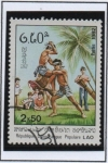 Stamps Laos -  Lucha Laosiana, Varios Movimientos