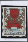 Stamps Laos -  Constitucion d' l' URSS, 60 Aniv.