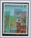 Stamps Laos -  8 Anv, d' l' Republica, Productos d, Campo