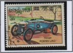 Stamps Laos -  Deportes, Coches clásicos ,d' carreras, Delage