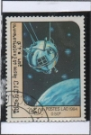 Stamps Laos -  Exploración Espacial: Luna 1