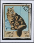 Stamps Laos -  Gatos domesticos, De Carey