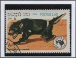 Sellos de Asia - Laos -  Marsupial, Demonio de Tasmania