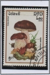 Stamps Laos -  Hongos; Boletus Edulis