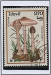Stamps Laos -  Hongos; Lepiota Procera