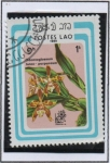 Sellos de Asia - Laos -  Orquídeas, Odontoglossum