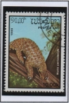 Stamps Laos -  Manis pentadactyla