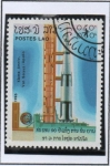 Stamps Laos -  Vuelo d' Apolo-Soyuz, 10 Anv.