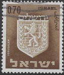 Sellos de Asia - Israel -  Escudo de Jerusalen