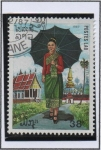 Sellos de Asia - Laos -  Trajes Regionales, Urbano