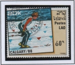  de Asia - Laos -  Olimpiadas d' Invierno, Calgary, Esqui