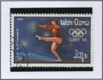 Stamps Laos -  Olimpiadas d' Verano, Seúl,  Barra d' equilibrio