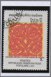 Stamps Laos -  Plantillas decorativas, Entrada d pagoda