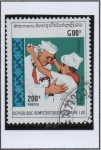Stamps Laos -  Jawaharlal Nehru