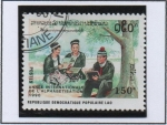 Stamps Laos -  año inter. d' Alfabestismo