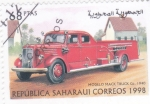 Sellos de Africa - Marruecos -  camión de bomberos