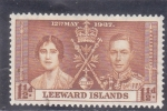Stamps Oceania - Leeward -  Coronación rey George VI