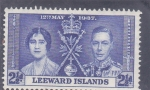 Stamps Oceania - Leeward -  Coronación rey George VI
