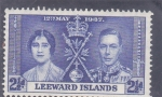 Stamps Leeward -  Coronación rey George VI