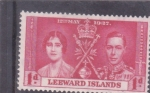 Stamps Leeward -  Coronación rey George VI