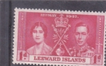 Stamps Oceania - Leeward -  Coronación rey George VI