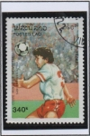 Stamps Laos -  Campeonato mundial d' Futbol Estados Unidos