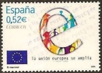 Stamps Spain -  ESPAÑA 2004 4080 Sello Nuevo Ampliacion Union Europea Alegoria y Bandera Michel3952