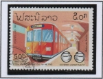 Sellos de Asia - Laos -  130 Anv. Primer sistema d' Metro, Berlin
