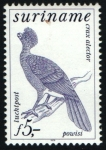Stamps Suriname -  Pavón guayanés