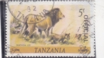 Stamps : Europe : Tanzania :  león