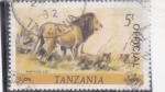 Stamps Tanzania -  león