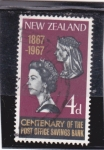 Stamps New Zealand -  centenario