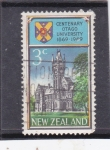 Stamps New Zealand -  centenario universidad Otago