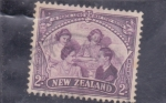 Sellos de Oceania - Nueva Zelanda -  familia