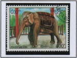 Stamps Laos -  Elefantes Ceremoniales