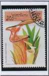Sellos de Asia - Laos -  Plantas Carnívoras, Sarracenia flava