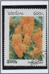 Stamps Laos -  Ascocentrum miniatum