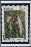 Stamps Laos -  Aerides multiflorun