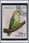 Sellos de Asia - Laos -  Loros,Inseparable malgache